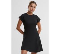Urban Classics Rib Skater Short Sleeve Short Dress Noir S Femme