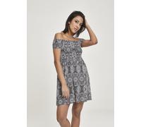 Urban Classics Robe Ladies Smoked Off Shoulder Black XS