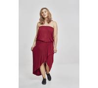 Urban Classics Robe Ladies Viscose Bandeau Bourgogne S