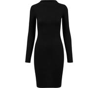 Urban Classics Robe longue côtelée à manches longues Noir XL Femme