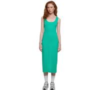 Urban Classics Robe Longue côtelée pour Femme - Vert, Vert lointain, S