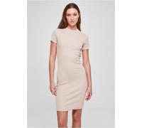 Urban Classics Robe Mini Slim Fit Côtelée Manches Courtes Sans Motif TB3641