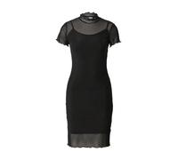 Urban Classics Mesh Double Layer Short Sleeve Dress Noir 5XL Femme