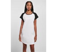 Urban Classics Robe pour femme Ladies Contrast Raglan Tee Dress White/Black S