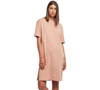 Urban Classics Robe pour Femme Organic Oversized Slit Tee Dress Amber S, Ambre, S