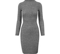 Urban Classics Robe Pull Femme Robe Courte Anthracite S 51% Viscose, 45% Polyester, 4% Élasthanne