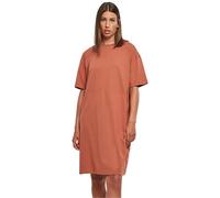 Urban Classics Organic Oversized Slit Short Sleeve Short Dress Orange 4XL Femme