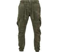 Urban Classics Salopette kaki / olive / vert foncé, Taille XXXL