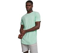 Urban Classics Shaped Long Tee Manches Courtes Ourlet Arrondi Col Rond Basique Streetwear Minimaliste 100% Coton Jersey, Vert (Neomint 01727), 3XL Homme