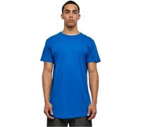 Urban Classics Shaped Long Tee Manches Courtes Ourlet Arrondi Col Rond Basique Streetwear Minimaliste 100% Coton Jersey, Color brightblue, L Homme