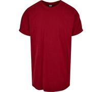Urban Classics - SHAPED Long Turnup Tee rouge brique - S