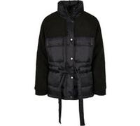 Urban Classics Sherpa Mix Puffer Jacket Black Taille: L | Vestes Outlet | Femme | Le Noir