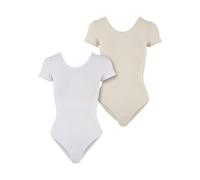 Urban Classics Shirtbody beige / blanc, Taille M