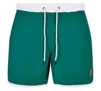 Urban Classics Maillot de bain rétro pour homme avec cordon de serrage Blanc/Vert 5XL