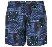 Urban Classics Shorts de bain bleu marine / bleu clair / bleu foncé / blanc, Taille XXL