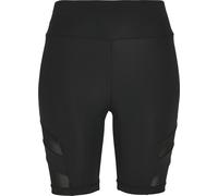 Urban Classics Short de cyclisme féminin High Waist Tech Mesh Black 4XL