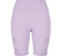 Urban Classics Ladies High Waist Tech Mesh Cycle Shorts Yoga, Lilac, M Femme