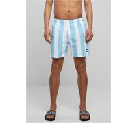 Urban Classics Shorts de bain bleu clair / blanc, Taille 4XL