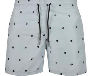 Urban Classics Short de natation Embroidery Skull/Lightasphalt/Black 4XL
