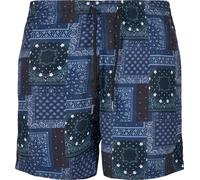 Urban Classics Short de natation Pattern Navy Bandana Aop M
