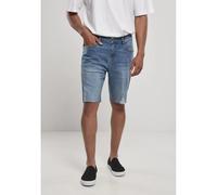 Urban Classics Short en jean TB4156 Coupe droite délavé léger Bleu 36 Homme
