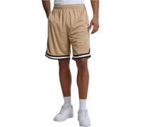 Urban Classics Short en Maille à Rayures, Beige/Noir/Blanc, M Homme