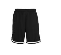 Urban Classics Short Stripes Mesh Homme Noir/Blanc XL 100% polyester Coupe standard