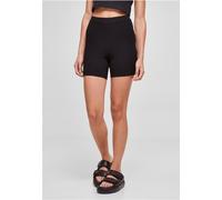 Urban Classics - Short en tricot côtelé pour dames noir - XS