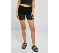 Urban Classics - Short en tricot crocheté pour dames noir - 4XL
