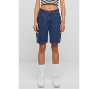 Urban Classics Ladies 90‘s Bermuda, Shorts Femme, Mid Indigo Washed,