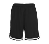Urban Classics Short Stripes Mesh Homme Short Noir/Blanc M 100% Polyester Regular/Coupe Standard