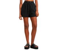 Urban Classics Short en Mousseline pour Femme Coupe Ample Tailles XS à 5XL, Noir, 4XL