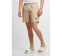 Urban Classics Shorts de bain beige foncé / blanc, Taille M