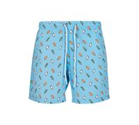 Urban Classics Maillot de bain Pattern Swim Shorts Bleu clair/glace 3XL