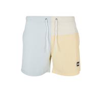 Urban Classics Shorts de bain bleu clair / jaune clair / blanc, Taille XXXL