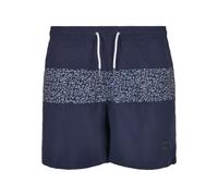 Urban Classics Block Pattern Swimming Shorts Bleu S Homme