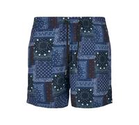Urban Classics Shorts de bain bleu marine / bleu clair / bleu foncé / blanc, Taille XS