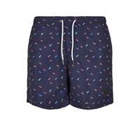 Urban Classics Pattern Swimming Shorts Bleu 2XL Homme