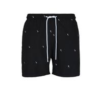 Urban Classics Shorts de bain noir / blanc, Taille M