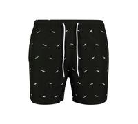 Urban Classics Shorts de bain noir / blanc, Taille XXXL