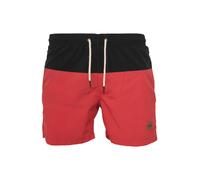 Urban Classics - Shorts de bain Block Homme Noir/rouge pastel XXL