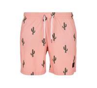 Urban Classics Shorts de bain vert clair / pêche, Taille XXL