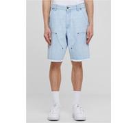 Urban Classics Shorts en denim à deux genoux pour hommes, bleu clair délavé - 36