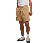 Urban Classics Short de sport en jersey épais plis à la taille cordon de serrage Beige M