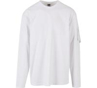Urban Classics - Sleeve Pocket Longsleeve blanc