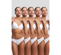 Culotte en coton femme Urban Classics Basic Brazilian Lace (x5) Blanc M