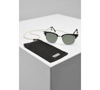 Urban Classics Sonlunettes de soleil Sunglasses Crete With Chain Black/Green