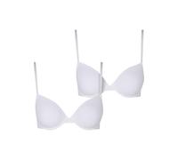 Urban Classics Tb7652a-ladies Basic Cotton Bra 2-Pack, Blanc + Blanc, 80C Femmes