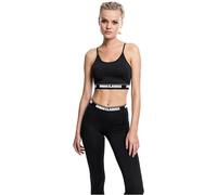 Urban Classics Soutien-Gorge De Sport Femme Bustier Noir 92% Polyester, 8% Élasthanne