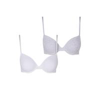 Urban Classics Soutien-gorge gris chiné / blanc, Taille 75